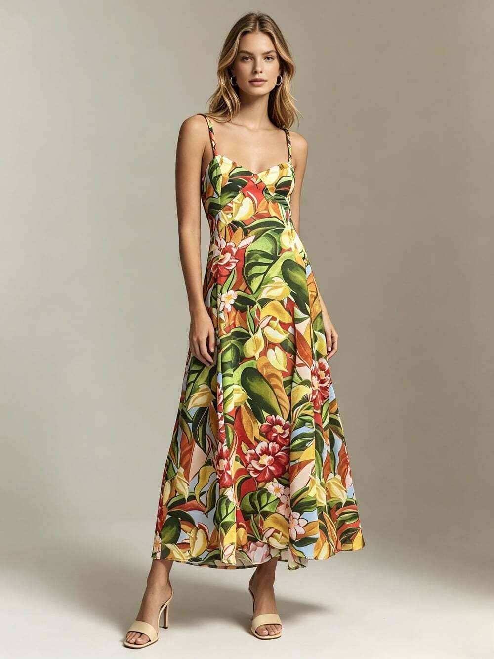 NWOT Farm Rio Anthropologie Sweetheart Floral Multicolor Maxi Dress Size S